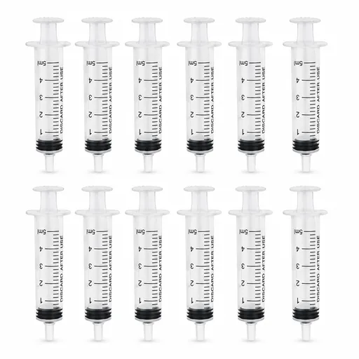 12x 5ml Dessert Syringes Cocktail Cake Party Shooter Crafts