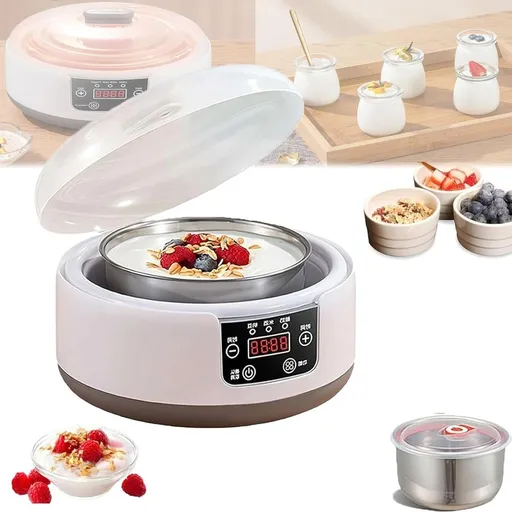 Probiotic Yogurt Maker, 40oz/1.2L Fully Automatic Yogurt Machine, Yogurt Maker with Temperature Control, Probiotic Yogurt Maker for Homemade Greek, Vegan Yogurt (Regular Model)