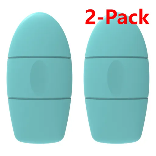 2-Pack - 2-in-1 Dual-Head Ice Beauty Device, Cold Compress Lifting and De-Puffing Skincare Tool for Home Use - Cyan