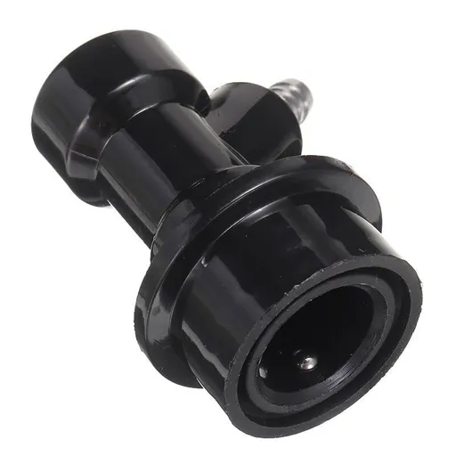 Plastic Stainless Steel Homebrew Ball Lock Keg Black White Beer Keg Dispenser Disconnect Straight (Color : Black Straight Mouth)