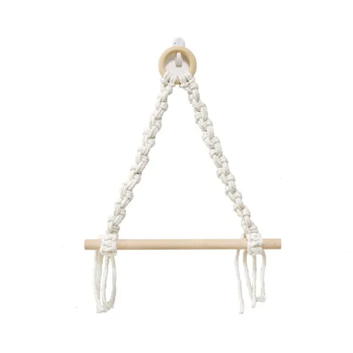 2 pack Boho Paper Towel Holder - Paper Towel Hanging for Kitchen Bathroom,Wall Mount Rope, Roll Napkin Holders Decoration