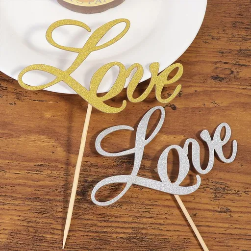 Cake Picks Assorted Color Wooden Reusable for Wedding Cupcake Decor 40Pcs