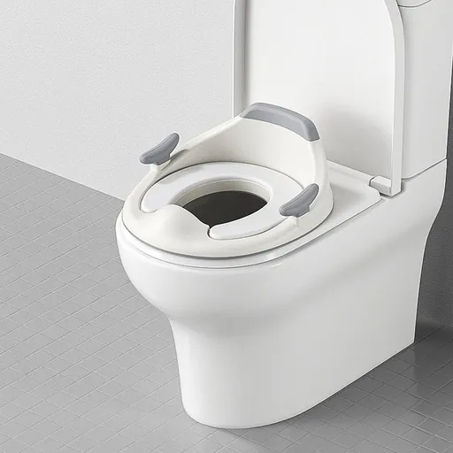 baby portable toilet seat, potty training, no installation, splash proof, hanging storage, travel potty seat, toddler toilet training seat - Gray - Size Soft cushion