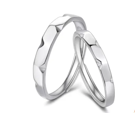 Fang qi Copper Mobius Ring for Couple Touch heart A pair