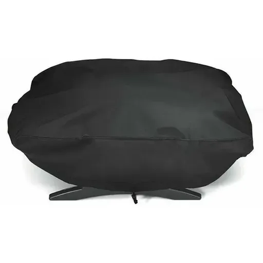 Waterproof 210D Oxford Grill Cover Compatible with Weber Q1000 and Q1200 Portable Gas Grills, Black, 67 x 44 x 32 cm