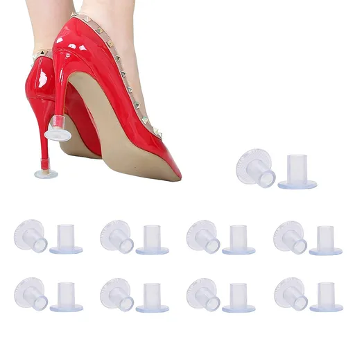 9 Pairs Clear High Heel Protectors Heel Stoppers for Wedding Mates Bridesmaid(Small / Middle / Large)