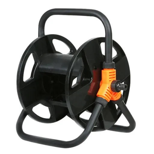Hose Rack Compact Structure Portable Garden Hose Winder and Reel Black