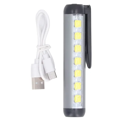 LED Pen Light Aluminum Alloy Portable USB Rechargeable Pocket Dual Beam Penlight Mini Handheld Light for Nurses Students Medical Doctors