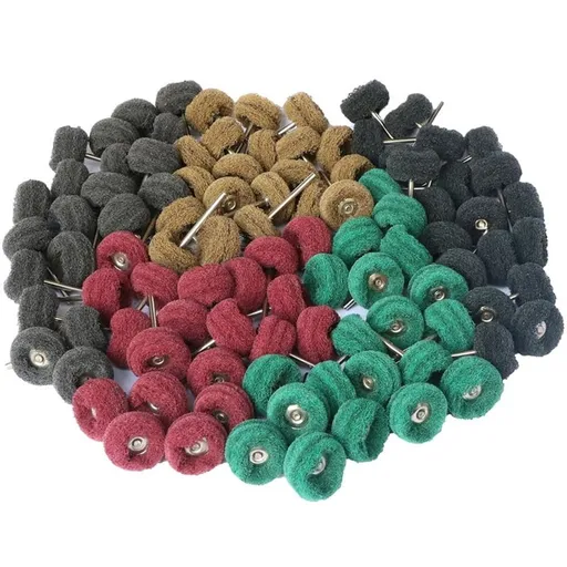 100PCS rotating tool grinding and polishing wheel set, flushing pad brush grinding kit, metal polishing deburring