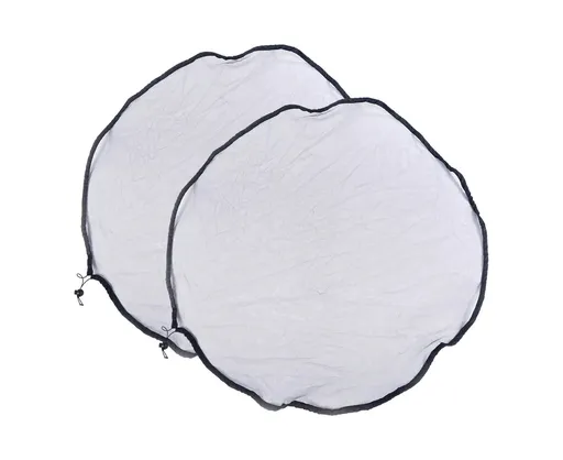 2Pcs Mesh Rain Barrel Cover - Black