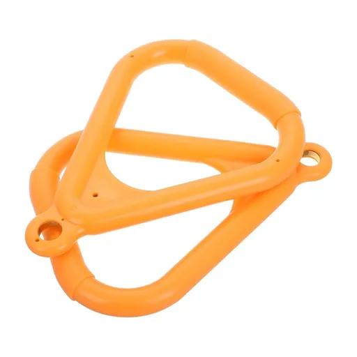 Easy Install Orange Gymnastics Rings for Fitness and Gym 2Pcs