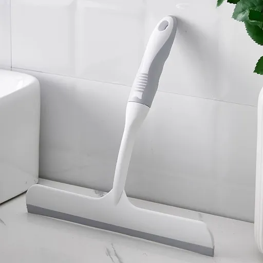 Shower Glass Squeegee, Window Glass Squeegee Shower Mirror Wiper, Door Wipe Blade, Multipurpose Cleaning Accessory, for Window, Windshield, Aquarium, Wall, Floor, Bathroom, Tile, Kitchen White,L