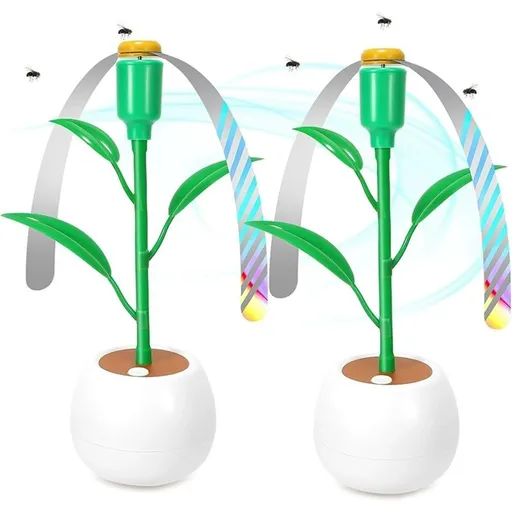 2 PCS Fly Fans for Tables, Fly Repellent Fan to Keep Flies Away, Retratavle Food Fans for Camping, Picnic, Outdoor or Indoor Meals（Battery not included）