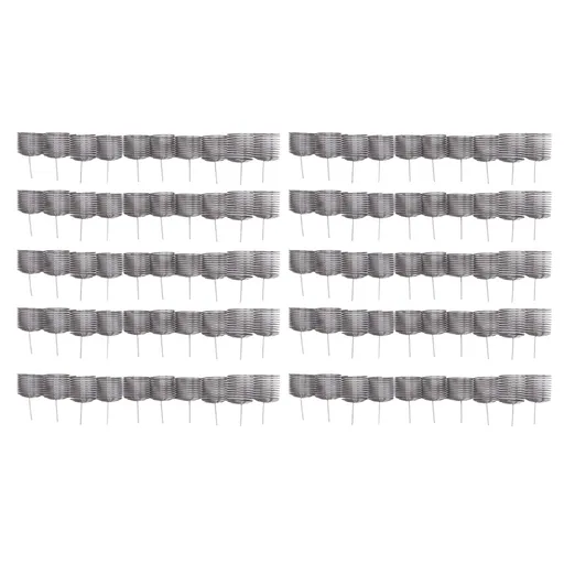 100PCS Fertilizer Mesh Basket Column Shape Stainless Steel Nutrition Box Tools for Garden Nursery Large