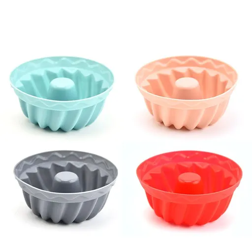 4 Pack Silicone Baking Cups Pumpkin Silicone Molds for Jelly Nonstick Fancy Dessert Mold Mini Cakes Molds