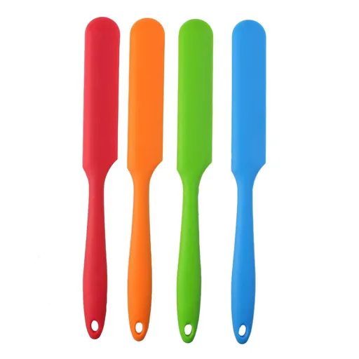 4pcs Silicone Spatula Set Heat Resistant Cake Cream Butter Spatulas Mixing Batter Scraper Non-Stick Flexible Baking Cooking Tool