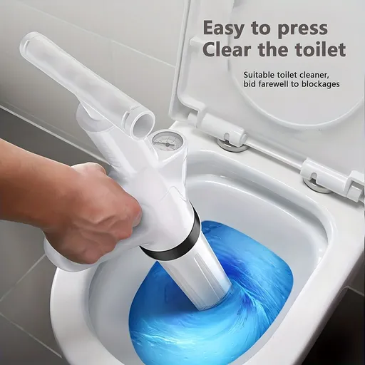 Toilet Unblocker Heavy Duty Drain Blaster Pneumatic Drain Cleaner Sink - White - Size 01