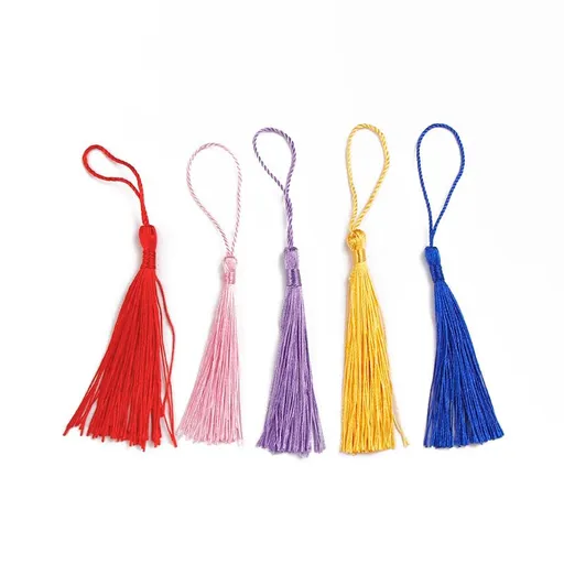 5-Inch Handmade Soft Craft Mini Tassels for Jewelry Making, Souvenirs, Bookmarks, DIY Crafts (30 PCS,Color is arbitrary)