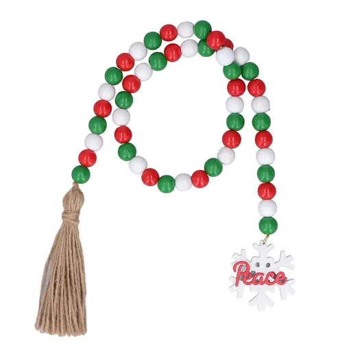 Wooden Beads Garland Colorful Premium Material Durable Vibrant Colors Wide Application Decorative Beads