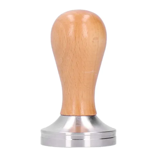 51mm Coffee Tamper Stainless Steel Coffee Powder Press Hammer with Wood Handle Tool