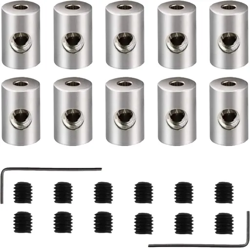 Pin Locking Backs Pin Locks Backs Locking Pinbacking Pinback Clasp for Insignia Name Tag Landyards Badge (10pcs, Allen Wrench Included)