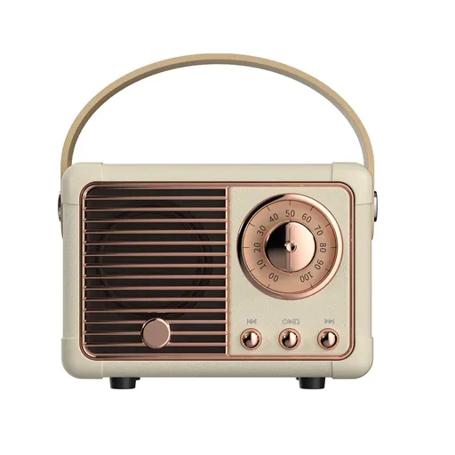 Bluetooth Speaker Retro Design Mini Wireless Speaker Cute Vintage Style for Home Office Kitchen Desk Bedroom
