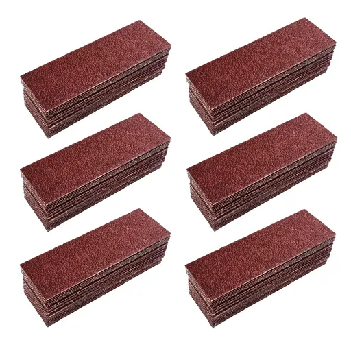 120 PCS Micro Detail Sandpaper Assortment, 3.5 x 1 inch Hook and Loop Sandpaper Strips, 40 Grit Sand Paper