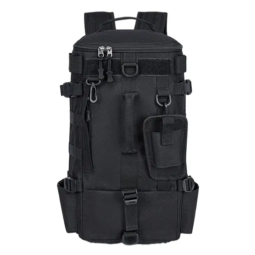 Waterproof Fishing Tackle Bag Large Capacity Multi Functional Shoulder Storage - Black
