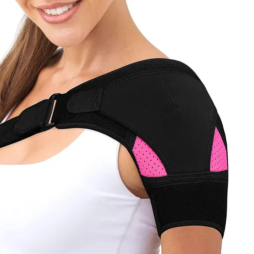 Shoulder Brace Arm Sling for Torn Rotator Cuff Support Compression and Stability Shoulder Harness Sleeve Wrap with Ice Pack Pocket