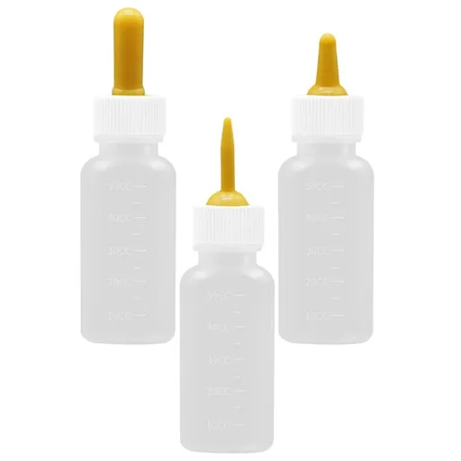Silicone Puppy Nursing Bottles Assorted Color 3Pcs