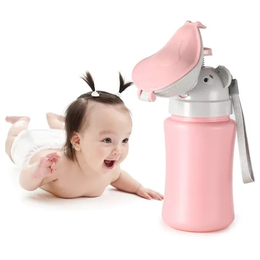 Travel Urinal Portable Potty Pee Cup for Kids Girls Urinal Emergency Toilet for Camping Car Travel and Kid Potty Pee Training Pee