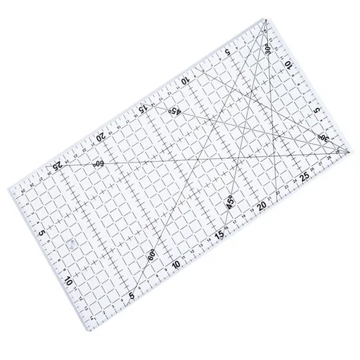 Ruler for sewing Ruler Double Colored Grid Lines For Easy Precision Cutting Quilting Sewing Crafts Dressmaking Diy Clothing,11.81"X5.91"X0.08