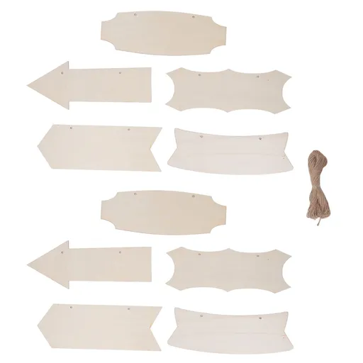 10pcs Wooden Arrows Wall Decor DIY Hanging Arrow Wood Sign for Holiday Decoration Wedding Decoration Gift Tags