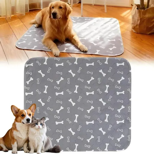 23.6*15.7in Pee Pads with Pheromones, Elite Pads for Cats, Washable Pee Pads for Dogs, Leak-Proof & Anti-Slip Pet Training Pad for Home & Travel - Gray