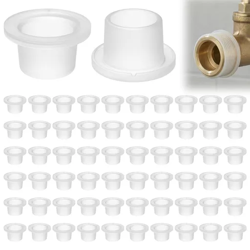 60Pcs Silicone Faucet Sealing Gasket 1/2 Inch Leakproof Faucet Washer Plug Low and High Temperature Resistant for Pipe Valve