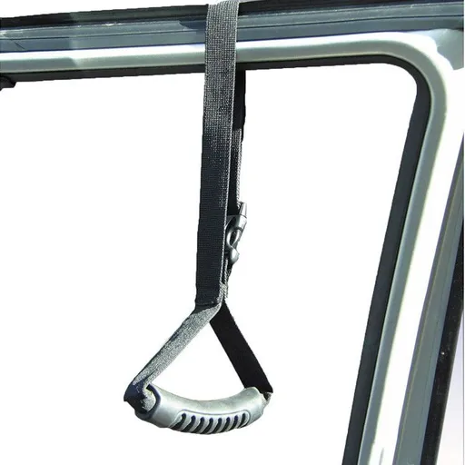 Auto Cane Grab Handle Adjustable Standing Aid Safety Handle Portable Vehicle Support Grab Bar Nylon Grip Handle (Black)