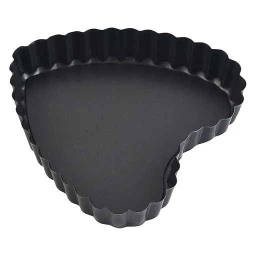 Heart-Shaped Carbon Steel Cake Pan Non-Stick Baking Tool Black