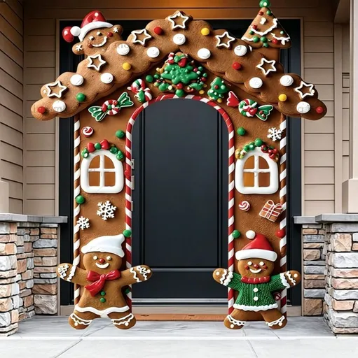 Christmas Decoration 2D Flat Merry Christmas Archway Banner Size 180-235CM