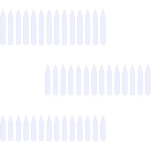 300Pcs Shirt Collar Support Stays PET White for Dress Shirts