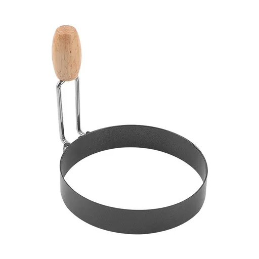 Round Crumpet and Egg Ring Shaper, Portable Griddle Accessory for Pancakes and Burgers, Great for Camping and Indoor Breakfast, 1pc