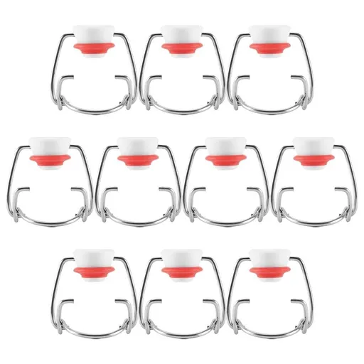 Swing Top Glass Bottle Caps Flip Beer Cap for Style Beer,Soda Bottles,Homebrewing 10Pcs