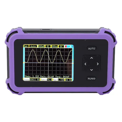 Handheld Oscilloscope 8.33MS/S Sampling Rate 1MHZ Bandwidth Mini Portable Digital Oscilloscope for Beginners Teaching