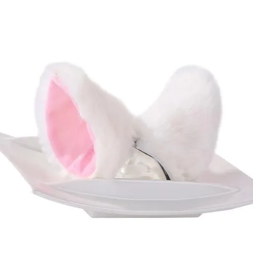 House Of Dasein Clip In Neko Ears Pet Play Ddlg Kitten Cosplay - White