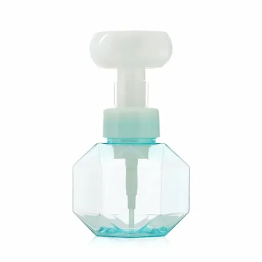 Foaming Soap Dispenser Refillable Pump Bottle BPA Free Plastic Press Bottles Flower Foaming Bottle Empty Foam Liquid Hand (1 Pack)