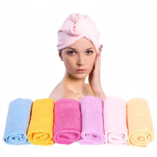 Microfiber hair turban towel, Green