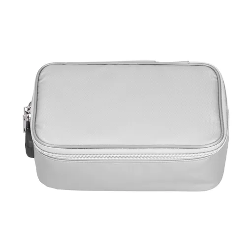Certificate Storage Bag with Lock Waterproof Fireproof Document Bag File Organizer Bag Passport Money Storage CaseSilver