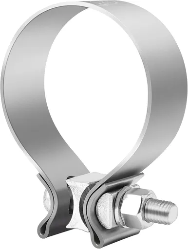 2.5 Inch Exhaust Clamp, 2 1/2" Narrow Band Muffler Clamp Stainless Steel for Pipes, Mufflers, Catalytic Converters 2PCS
