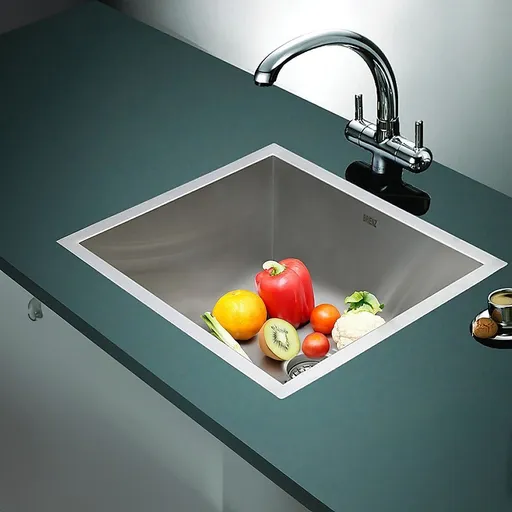 510x450mm Handmade 1.2mm Stainless Steel Undermount Topmount Kitchen Laundry Sink with Waste