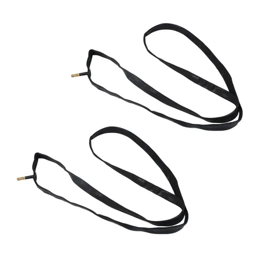 Bike 700 x 25/32C Schrader Valve Inner Tube with Black Rubber, 2 Pack