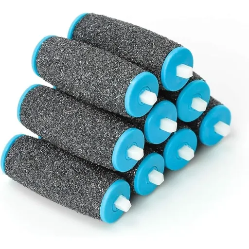 Electric Callus Removers 9 Pack Extra Coarse Replacement Rollers for Scholl Velvet Smooth in Black